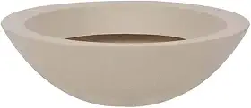 Vasart Malta Vaso de Flores Bowl, Granito Areia, 36x12cm