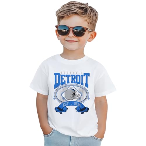 Football Shirt for Toddler Boy Girl Football Fans T-Shirt Outfit Kids Game Day Funny Sports Tee Short Sleeve Tops