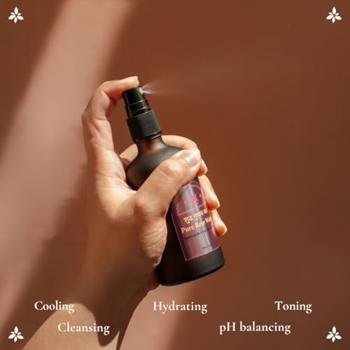 Image of Boond Fragrances 100% Pure Rose Water | 100ml | FSSAI Approved | Comes with Fine Mist Spray Pump