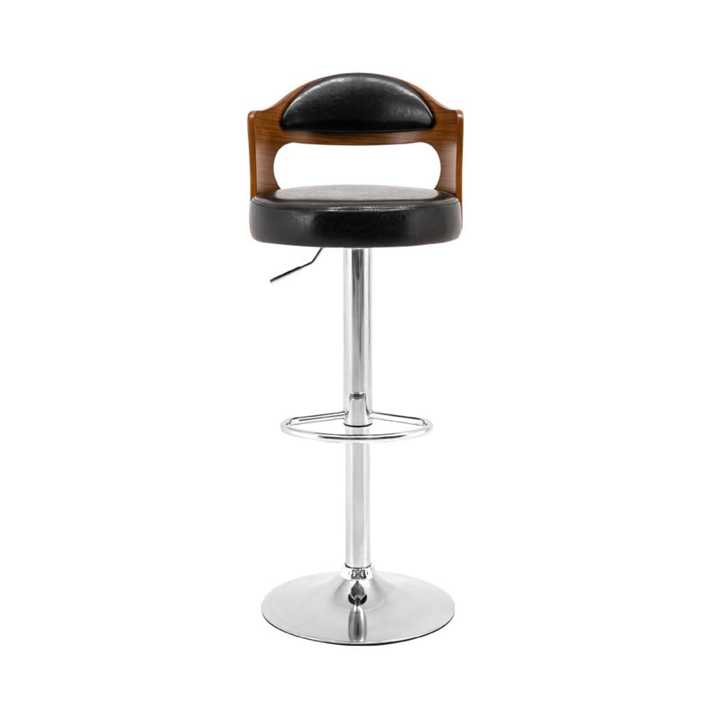 Eines One Color Home Bar Furniture Home Simple And Stylish Iron Backrest Bar Stool Kitchen Balcony Liftable Swivel Bar Stool Counter Barstool