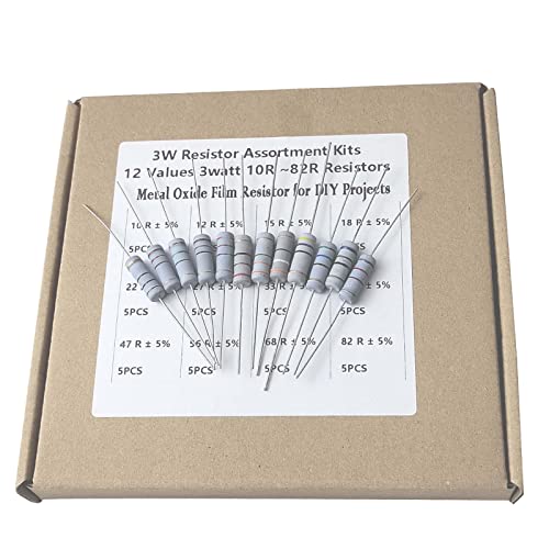 Sourcing Map 30x Metalloxid Widerstand 5W 10Ω - Axial 5% Toleranz