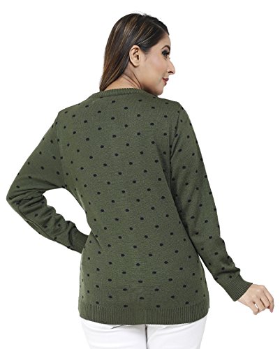 Image of Modeve Women's Acrylic Blend Cardigan /Round Neck Sweater For Winter
