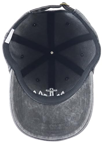 Gorra bordada ajustable unisex Heart Beat Cross miniatura 6