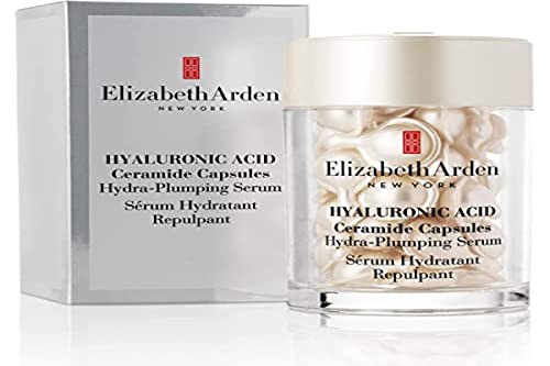 Elizabeth Arden Hyaluronic Acid Serum Ceramide Capsules, Hydra-Plumping Serum, 30 Count
