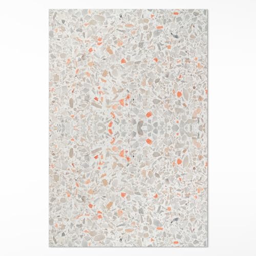 Tapis de sol vinyle résistant taches et eau 140x210 cm entretien facile