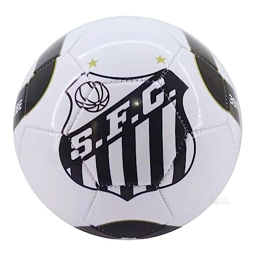 Bola de Futebol Santos Campo First N&uacute;mero 5 Branca Oficial