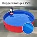60x20cm Hundepool fur Kleine Hunde Hundebecken Faltbare Schwimmbecken Hund Planschbecken rutschfest Hundebadewanne Swimmingpool mit Ablassventil