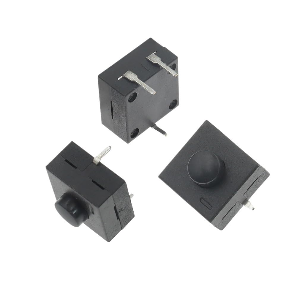 10PCS Double Row Vertical LED Flashlight Switch 3Pins ON-ON-Off 12 * 12 213BS