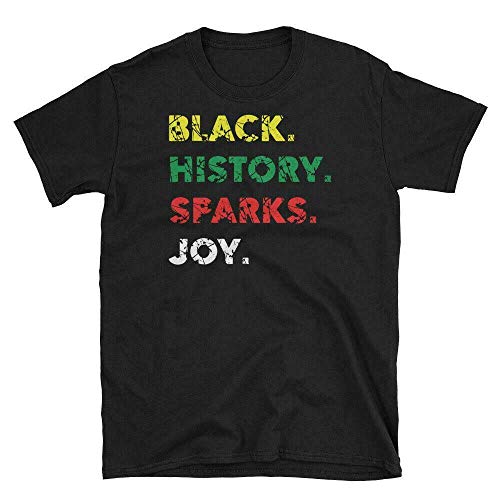 Black Lives Matter Melanin Black History Spark Joy Konmar Camiseta Mujer Fashion tee