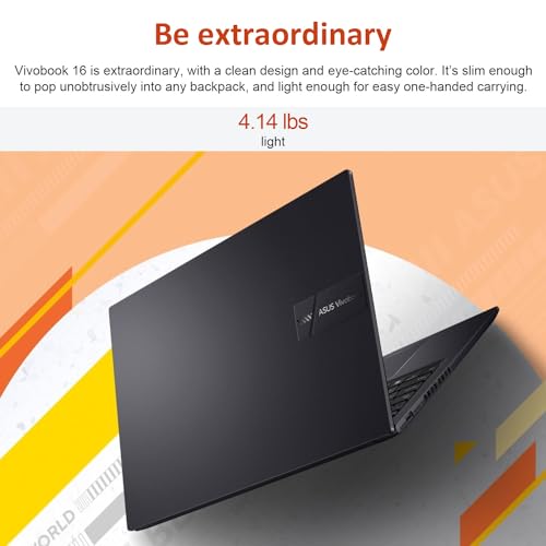 ASUS Vivobook 16 FHD+ Ryzen 7 Laptop, 16" FHD+ 1920 * 1200, AMD Ryzen 7 7730U (Beats Intel i7-1255U), 16GB RAM, 1TB SSD, Backlit KB, FP Reader, Touchpad, Webcam, HDMI, Wi-Fi 6, Windows 11 Home, Black - Image 6