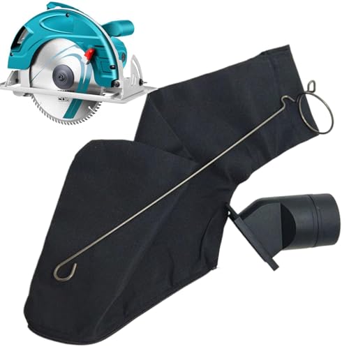 Miter Saw Dust Bag ? Clear Collection Pouch, Heavy Duty Sawdust Capture System, Transparent Durable Build, Secure Fit Design | I