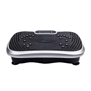 WeightWorld Vibration Plate Exercise Machine - 5 Programs + 99 Intensity Levels - Built-in Bluetooth Speaker - 2 Resistance Bands - Easy-to-Use & Portable Vibrating Plate Exercise Machine