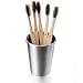 Sprmal Eco-Friendly Natural Bamboo Charcoal Toothbrush-Pack of 5,Individually Numbered,Zero Plastic Packaging,Biodegradable Organic Bamboo Handle and BPA Free Soft Nylon Bristles for Sensitive Gums