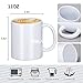 Yephets Sublimation Mugs, 12Pcs Coffee Mugs Blank White Ceramic Coffee Mug Set Sublimation Cups 11 oz Christmas Coffee Mug for Hot Chocolate Latte Tea Milk DIY Products
