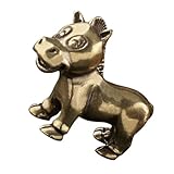 Statue pour la décoration intérieure : méticuleusement, cette figurine en laiton est une de l'habileté et des artisans qui l'ont créée, décoration animale en laiton