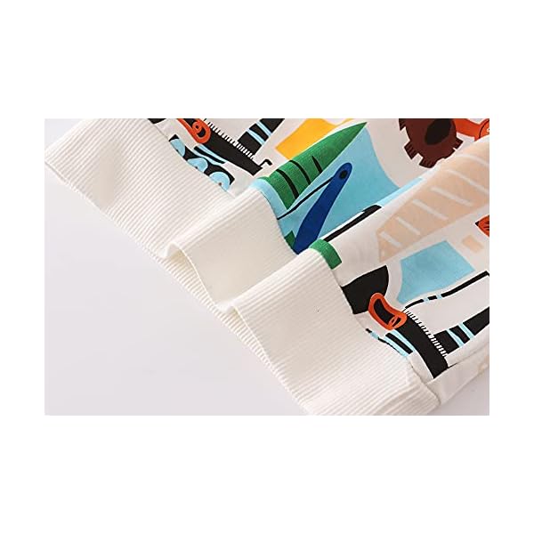 WINZIK Baby Boys Sweatshirt Outfit Toddler Kids Long Sleeve Pullover Cartoon T-Shirt Tops Spring Fall Clothes 2-7T (4-5T, 7#) - Image 7