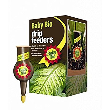 Baby Bio RTU 40ml Liquid Drip Feeders Plant Food 4 House Plants Pack x4