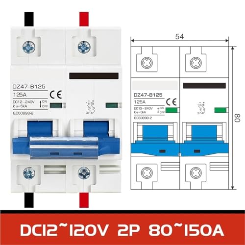 Disjoncteur DC MCB DZ47 12V 24V 240V interrupteur protection batterie