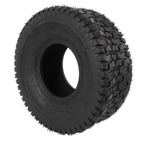Ausla Vakuumreifen 15x6.00-6, Schlauchlos, rutschfest und Pannenresistent, für Rasenmäher, Gartentraktor, Schubkarre, 6-Zoll-Felge