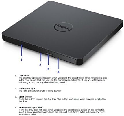 Miniatura 4 de Unidad de DVD USB externa portátil compatible con Microsoft Windows 11108.1, etc., Mac OS, Dell, Acer, ASUS, Apple, Samsung, Lenovo Laptop PC