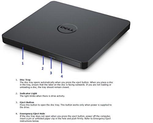 Portable External USB DVD Drive Compatible for Microsoft Windows 11/10/8.1 etc, Mac OS, Dell,Acer, ASUS, Apple, Samsung, Lenovo Laptop PC Desktop, CD/DVD-RW Drive, CD-RW Rewriter - Used condition - Image 4