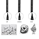 3Pcs Zeichenstifte Pure Carbon Sketch Pencil Professionelles Hard/Medium/Soft Woodless Charcoal Zeichenwerkzeugset