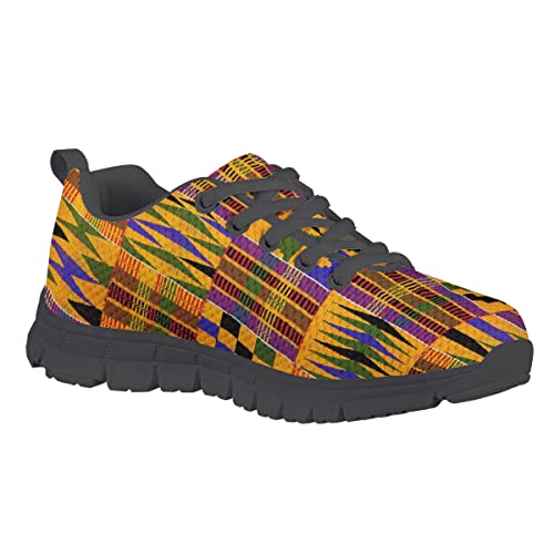 AmzPrint Tie Dye Indigo Fashion Comfortable Unisex-Child Walking Tennis Shoes for Gym Vintage Lace-Up Boys Sneakers Size 132