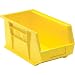 Edsal PB8504Y High Density Stackable Plastic Bin, 8" Width x 7" Height x 14" Depth, Yellow (Pack of 12 )