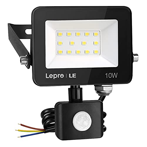 Lepro Security Lights Outdoor Motion Sensor, Security Light, 10W 850 Lumen, Waterproof, Ultra Thin Flood Light, PIR Lights Outdoor, Perfect for Garden