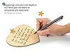 CONTRAXT Biglietti d'auguri di San Valentino in legno. Regali anniversario coppia lettere amore per il mio fidanzato fidanzata piccioncini cartolina carta uomo donna #4