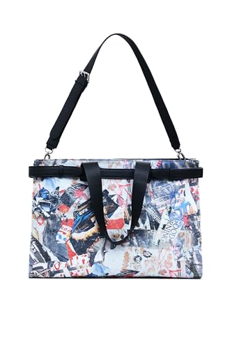 Desigual Unisex torba na ramię Mickey, wykończenie materiałowe, jeden rozmiar, Wykończenia materiałowe, Rozmiar Uniwersalny