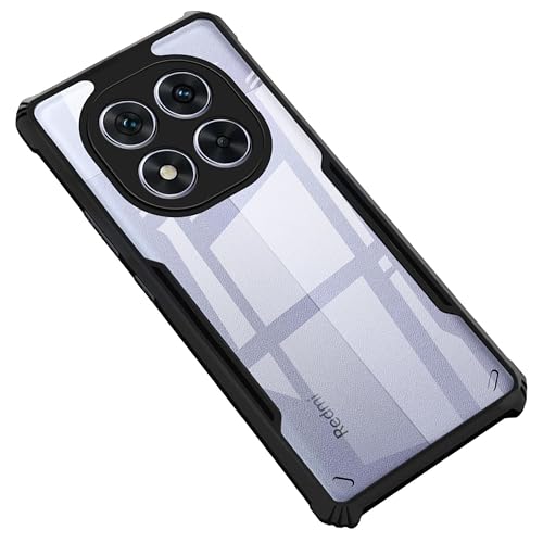 Image of Zapcase Back Case Cover for Mi Redmi Note 14 Pro 5G| Compatible for Mi Redmi Note 14 Pro 5GBack Case Cover | Clear Case with Camera Protection | (TPU + PC | Matte Black)