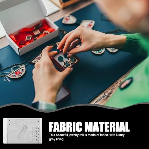 Bolsa enrollable para joyas un regalo práctico para viajeras que cuidan sus accesorios 5