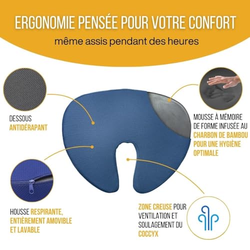 Oreiller Bambou pour d'Assise Inphysio® Finition Haute Densité - 3