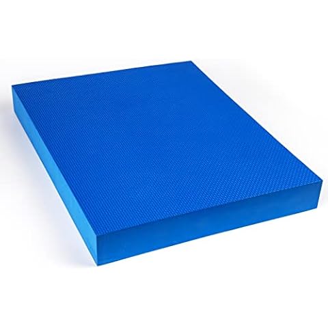 Iptienda Balance Pad, Foam Balance Pad Stability Training Cushion Non-slip - Sweatproof - Easy to Clean-40x33x5cm (Blue) Cover