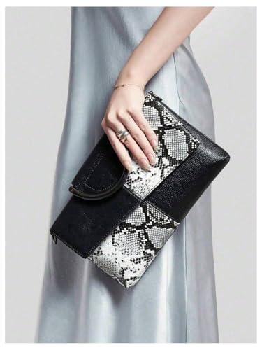 SHENHE Women's Crocodile Embossed Clutch Purse Crossbody Bags Top Handle Leather Handbag3