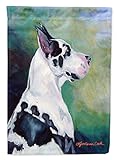 Caroline's Treasures 7278CHF Harlequin Great Dane House Flag Large Porch Sleeve Pole Decorative Outside Yard Banner Artwork Wall Hanging, Polyester, House Size, Multicolor
