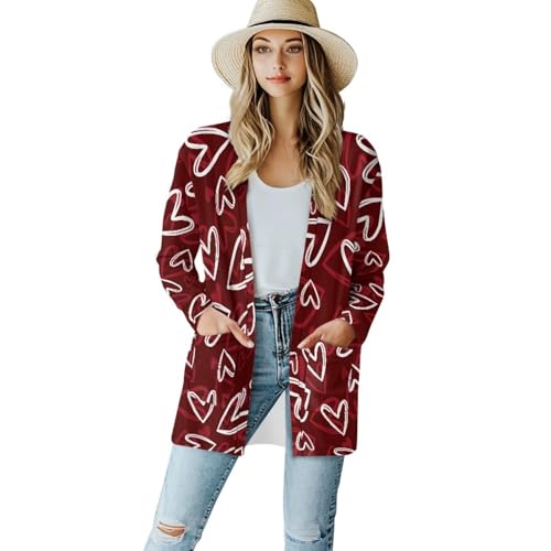 Image of Cardigan for Women Long Sweater Open Front Sweaters Fashion Lightweight Cardigans with Pockets