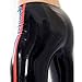 Men's Black Latex Leggings,Natural Rubber Pants,Suitable for Cosplay Novelty Latex Trousers-XL