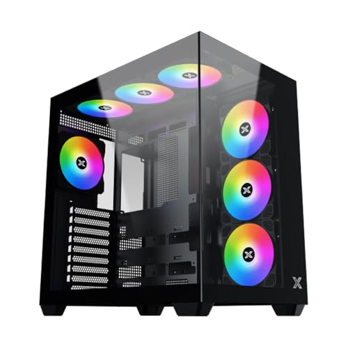 Case PC - XIGMATEK - Aqua V AIR - Cube - ATX - Vetro Temperatuur - ARGB - Nero
