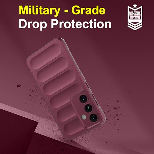 Image of amazon basics Back Case Cover for Samsung Galaxy S24 Plus 5G | Compatible for Samsung Galaxy S24 Plus 5G Back Case Cover | Liquid Silicon Magic Case with Camera Protection | Plum