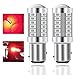 Teguangmei 1157 BAY15D P21/5W Lampadine LED per Auto Rosso 900LM Super Luminosi 5730 33-SMD LED Freno di Retromarcia Coda Stop Fendinebbia Posteriore Luce di Posizione 12-30V 3.6W- 2Pcs