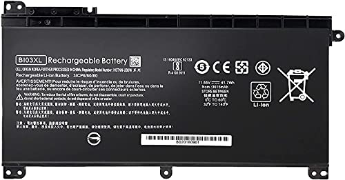 BI03XL Battery for HP Pavilion X360 M3-U 13-U M3-U001DX M3-U103DX 13-U100TU 13-U100TU 13-U118TU Stream 14-AX 14-ax010nr 14-ax020wm 14-ax030wm TPN-W118 Laptop HSTNN-LB7P HSTNN-UB6W 843537-541