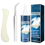 Flockentferner Cleane, Einfach Schnell Mild Und Geeignet Von Fehldrucken Auf Textilien Hat Auch Eine Silberne Gebogene Pinzette Und Einen Gebogenen Schaber