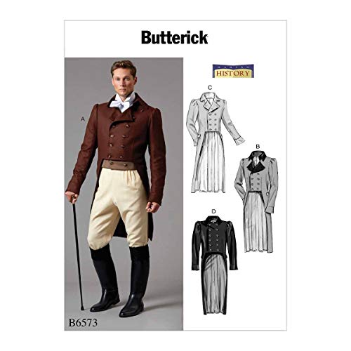 Butterick Patterns Men's Historical Costume Jacket Sewing Pattern, Sizes 38-44