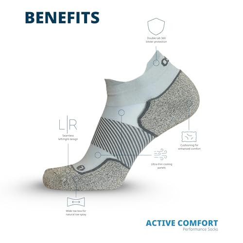 OS1st AC4 Active Comfort No-Show Socks | Blister Protection, double-tab and reinforced seamless toe4