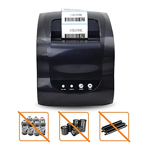 Image of Label Barcode Printer Thermal Receipt Label Printer Support Thermal Adhesive Sticker Paper 20-80mm(365 USB Port)