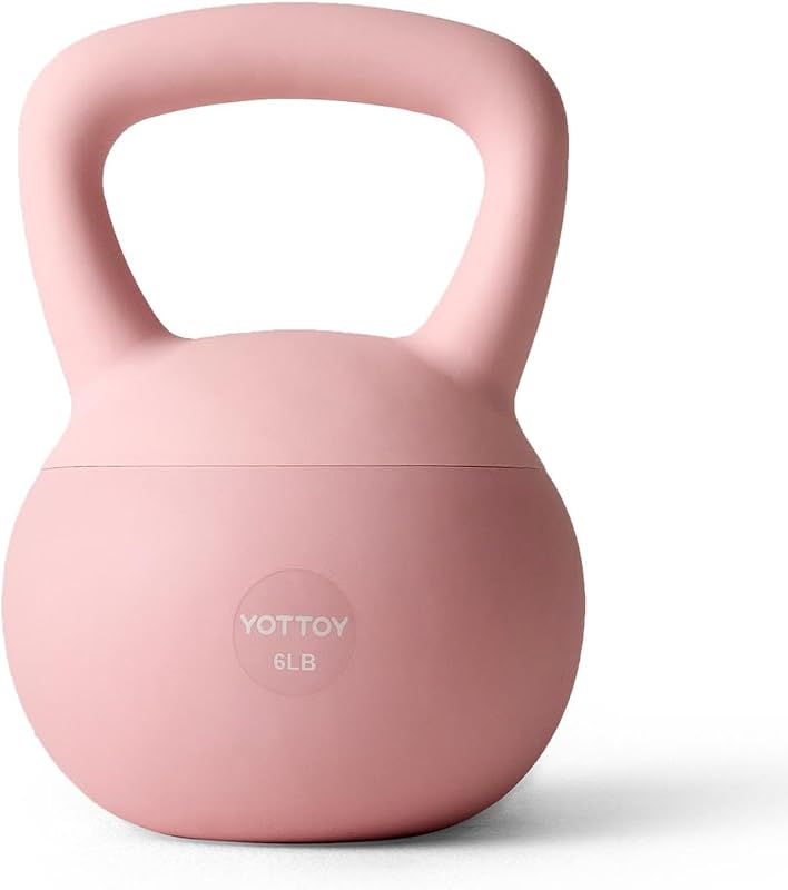 Kettlebell suave,Kettlebell antideslizante, peso de agarre para entrenamientos en el hogar, Kettlebells, fuerza y seguridad garantizadas