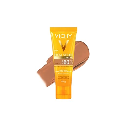 Protetor Solar Facial com Cor Vichy Idéal Soleil Clarify FPS60-40g