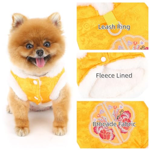 Disfraz chino brocado para perros pequeños, talla XL miniatura 6